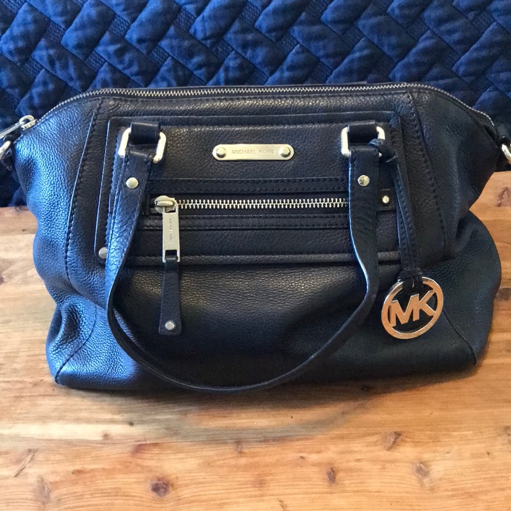 Michael Kors Black Purse with Detachable Crossbody Strap